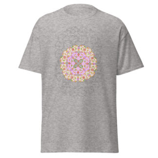 Unisex classic tee with Persian big Mandala Floral Pattern