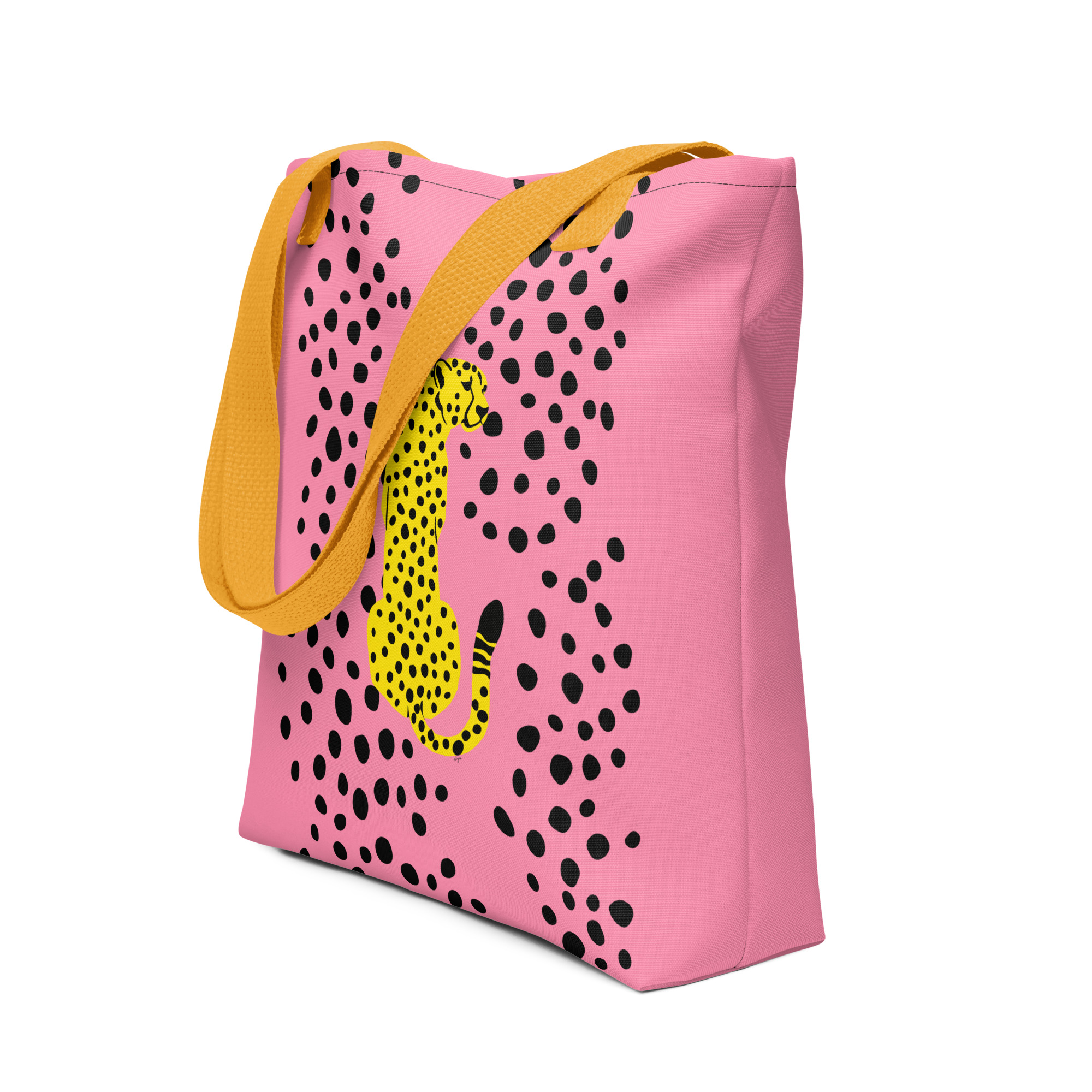 Pink Leopard Tote Bag | Cool Graphic All-Over Print Tote | Trendy Everyday Carry Bag
