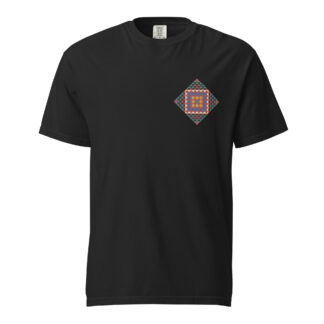 The Ralli Mystic Tee - 100% Cotton Garment-Dyed Shirt - Ancient Sufi Pattern "Message of Love"