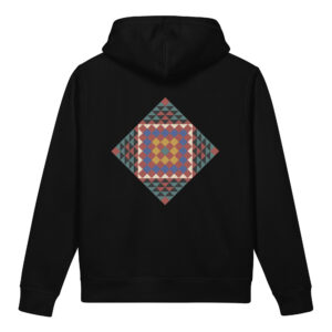 The Mystic Ralli Hoodie: Traditional Sufi Patchwork Reimagined