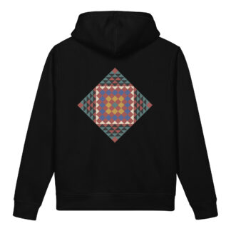 The Mystic Ralli Hoodie: Traditional Sufi Patchwork Reimagined
